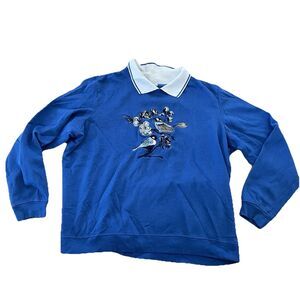Vintage 90s Cotton Grove Sweatshirt Women’s M Blue Birds Granny